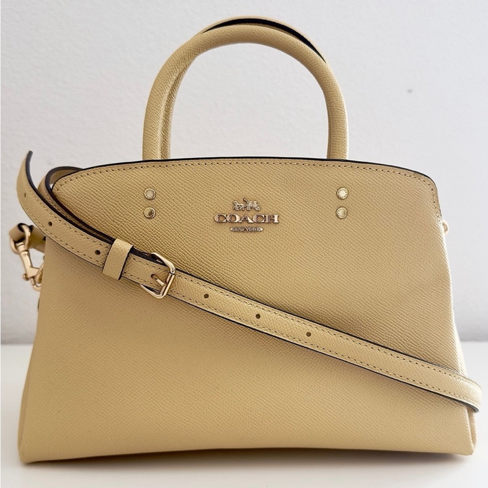 Coach 91146 Mini Lillie Leather Carryall In Vanilla Cream - Picture 2 of 8